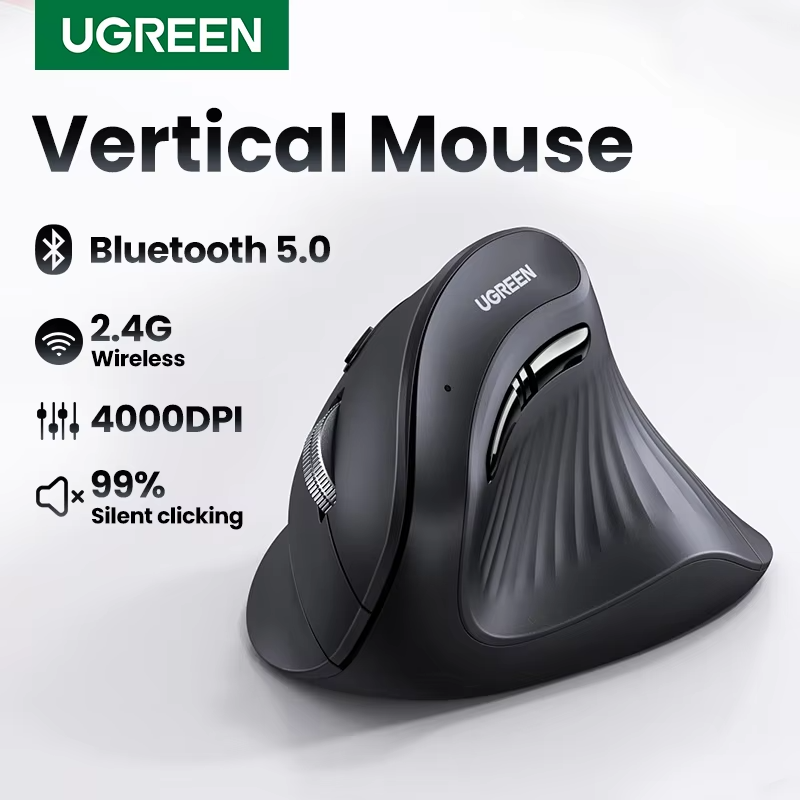 UGREEN Vertical Mouse Wireless Bluetooth5.0