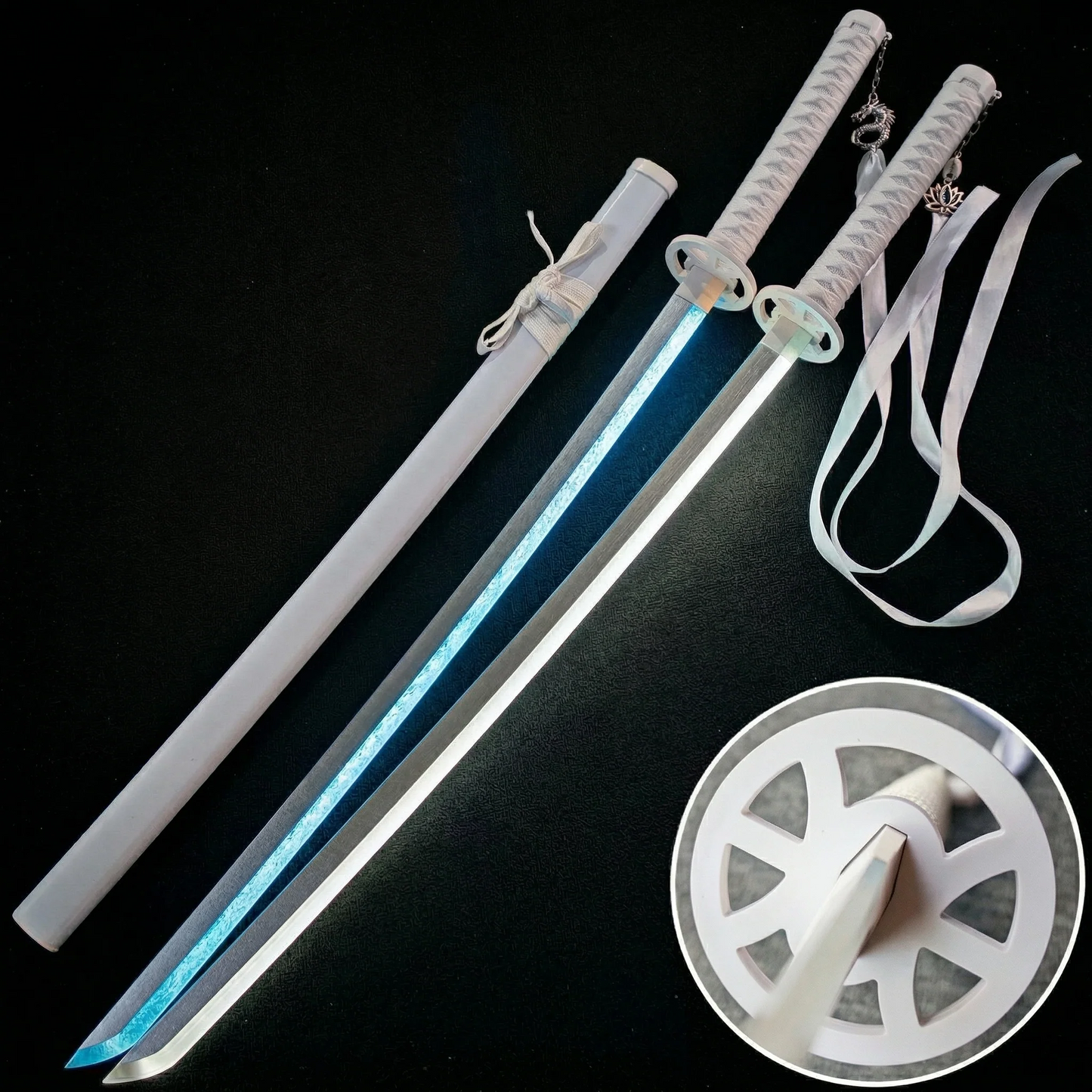 Luminous Phantom Katana – 8-Color LED Mist Blade