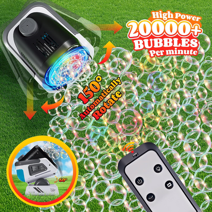 Upgraded Bubble Machine with Remote Control