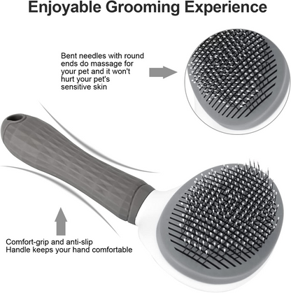 Depets Self Cleaning Slicker Brush