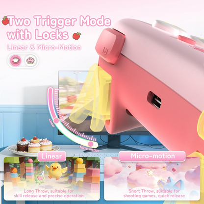 Kuitmor Pink Switch 2 Controller