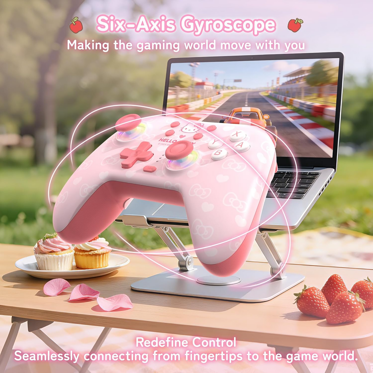 Kuitmor Pink Switch 2 Controller