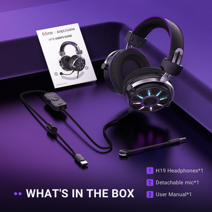 FIFINE Wired Open Back Gaming Headset, Open Acoustic Audio