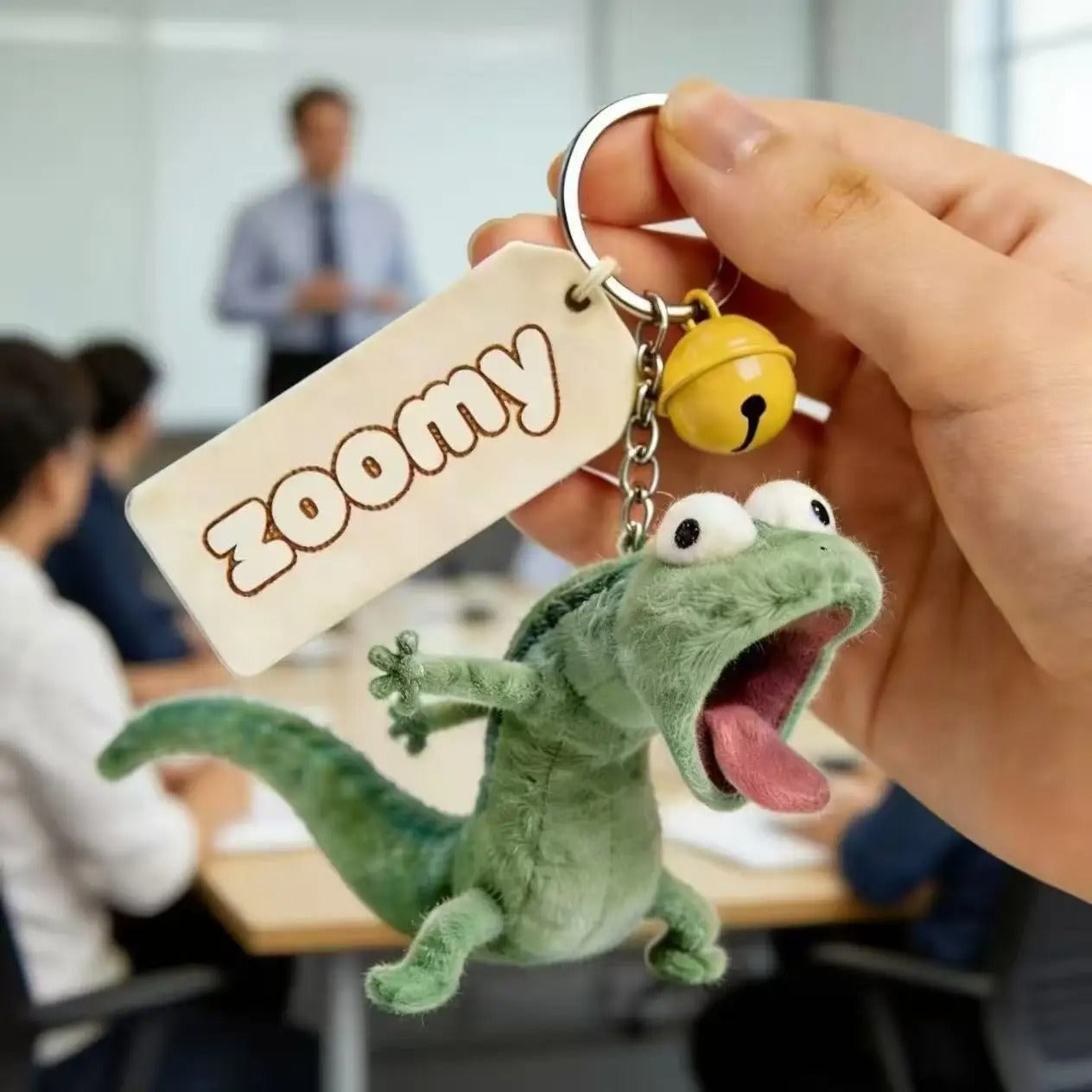 Green Lizard Keychain Cute Doll