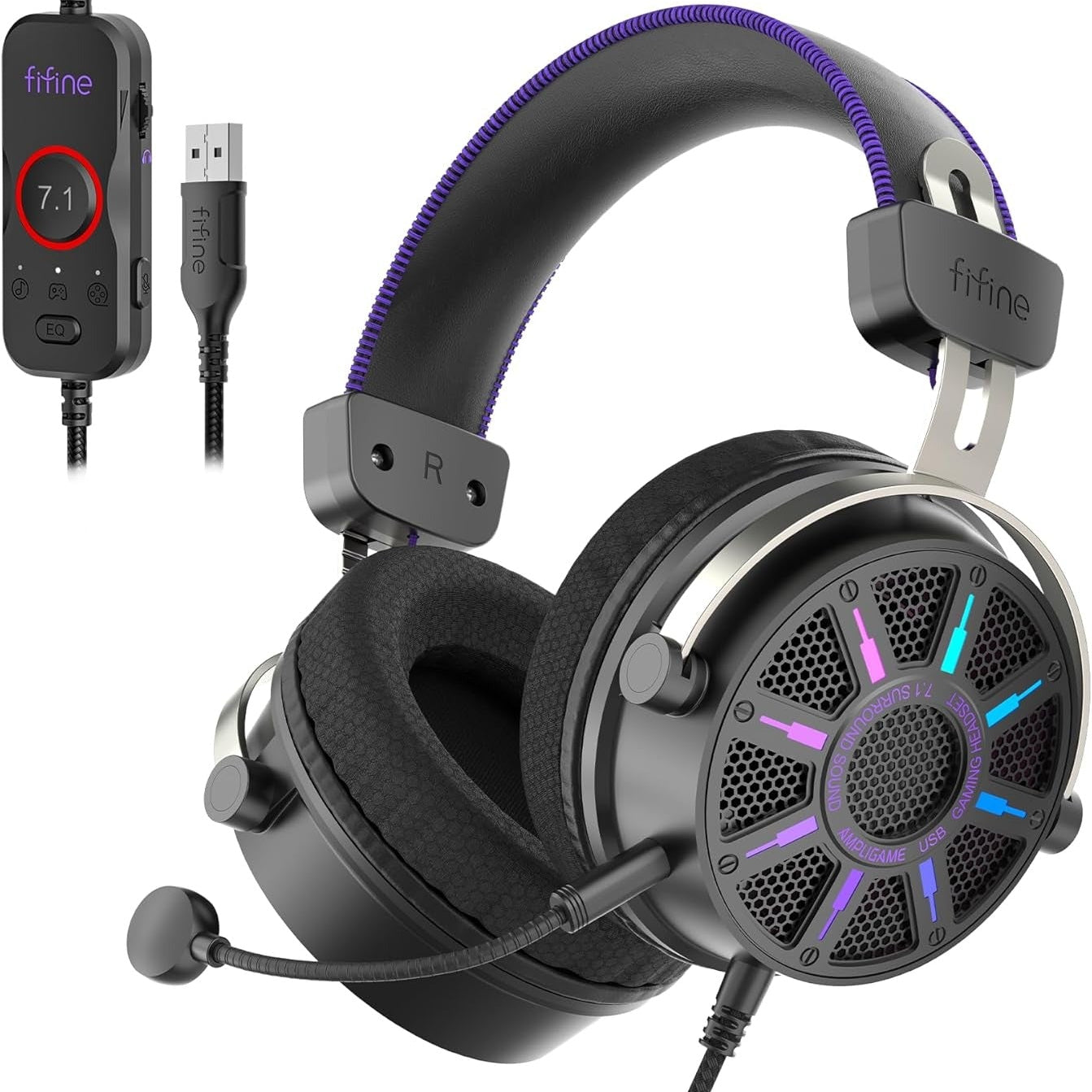 FIFINE Wired Open Back Gaming Headset, Open Acoustic Audio