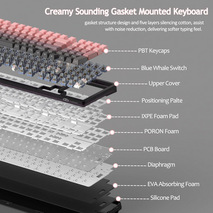 MageGee LIGHT100 Wireless Creamy Keyboard