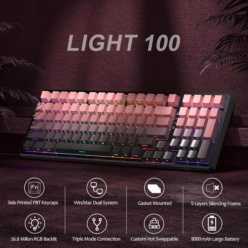 MageGee LIGHT100 Wireless Creamy Keyboard