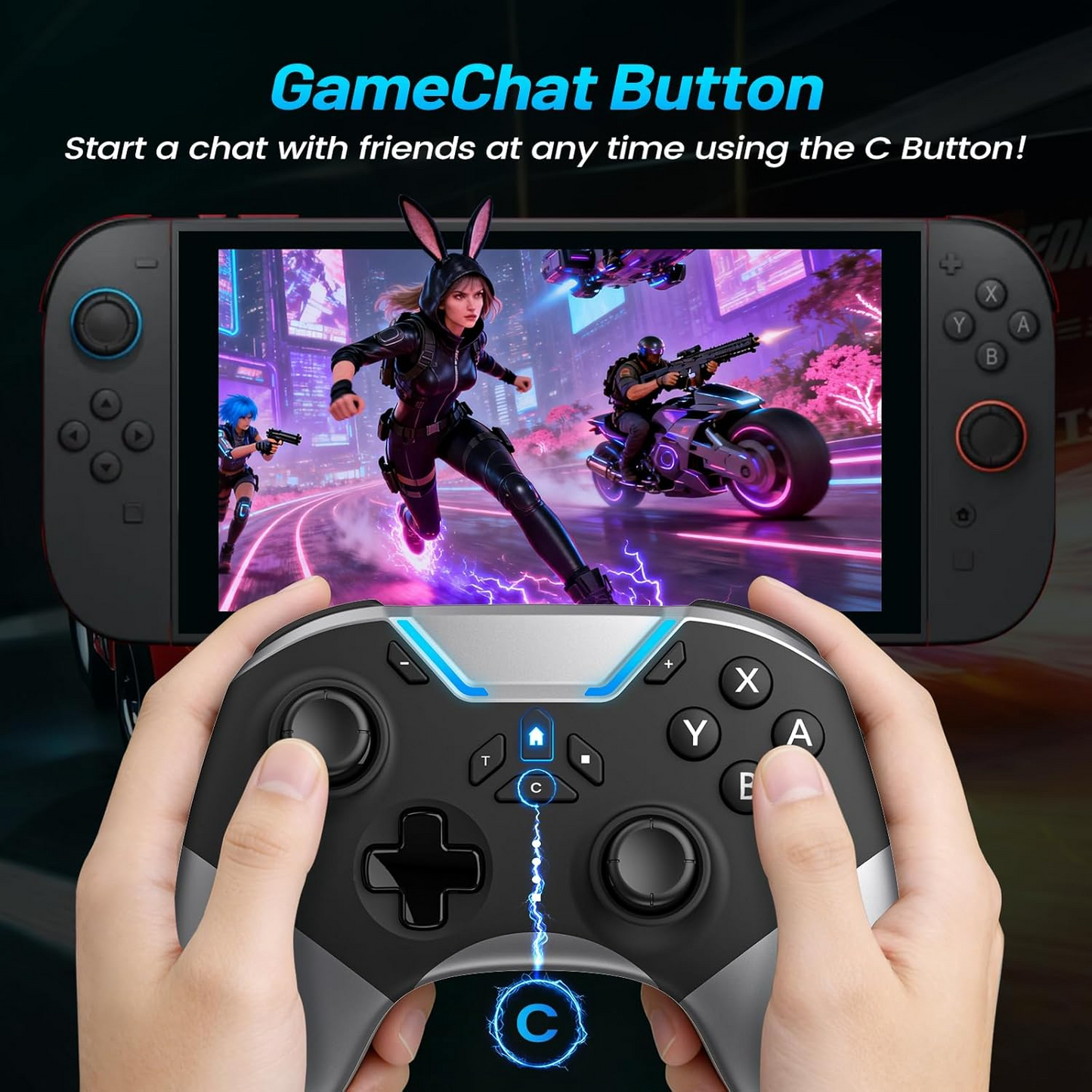 Aghi Switch 2 Controller with Home Wake-up